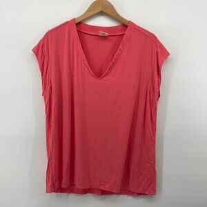 Soma Scoop Neck Tee in Pink M A6